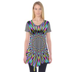 Psychedelic Wormhole Short Sleeve Tunic 