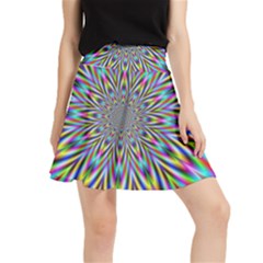 Psychedelic Wormhole Waistband Skirt by Filthyphil