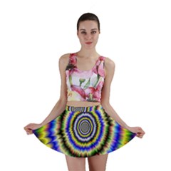 Psychedelic Blackhole Mini Skirt by Filthyphil