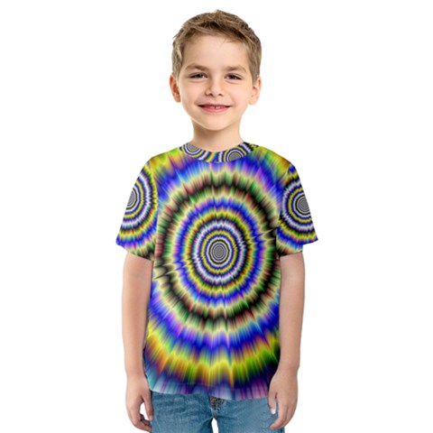 Psychedelic Blackhole Kids  Sport Mesh Tee by Filthyphil