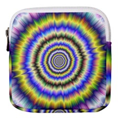 Psychedelic Blackhole Mini Square Pouch by Filthyphil