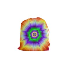 Psychedelic Trance Drawstring Pouch (small) by Filthyphil