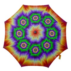 Psychedelic Explosion Hook Handle Umbrellas (medium) by Filthyphil