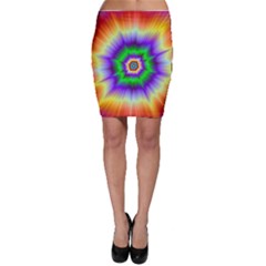 Psychedelic Explosion Bodycon Skirt by Filthyphil