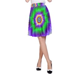 Psychedelic Explosion A-line Skirt by Filthyphil