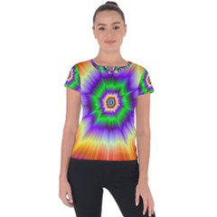 Psychedelic Trance Short Sleeve Sports Top  by Filthyphil