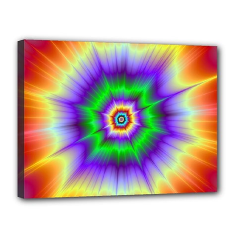 Psychedelic Big Bang Canvas 16  X 12  (stretched) by Filthyphil