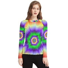 Psychedelic Explosion Women s Long Sleeve Breeze Ii Rashguard