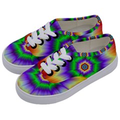 Psychedelic Explosion Kids  Classic Low Top Sneakers by Filthyphil