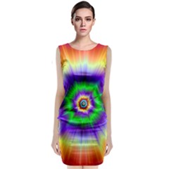 Psychedelic Big Bang Classic Sleeveless Midi Dress by Filthyphil