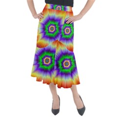 Psychedelic Trance Midi Mermaid Skirt by Filthyphil