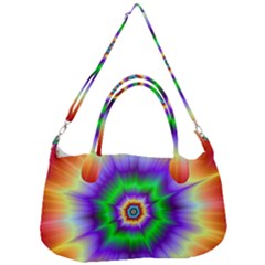 Psychedelic Explosion Removal Strap Handbag by Filthyphil