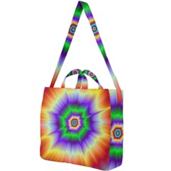 Psychedelic Big Bang Square Shoulder Tote Bag