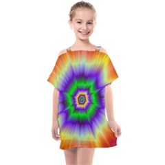 Psychedelic Big Bang Kids  One Piece Chiffon Dress by Filthyphil