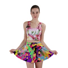 Psychedelic Geometry Mini Skirt by Filthyphil