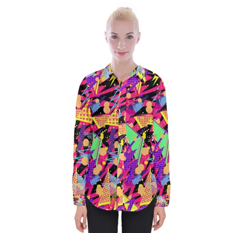 Psychedelic Geometry Womens Long Sleeve Shirt by Filthyphil