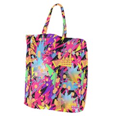 Psychedelic Geometry Giant Grocery Tote by Filthyphil