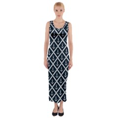 Anchors  Fitted Maxi Dress