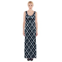 Anchors  Thigh Split Maxi Dress