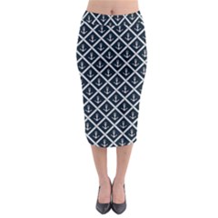 Anchors  Midi Pencil Skirt by Sobalvarro