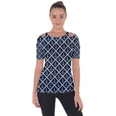 Anchors  Shoulder Cut Out Short Sleeve Top