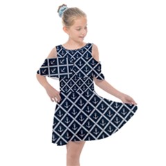 Anchors  Kids  Shoulder Cutout Chiffon Dress