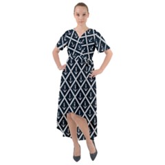 Anchors  Front Wrap High Low Dress by Sobalvarro