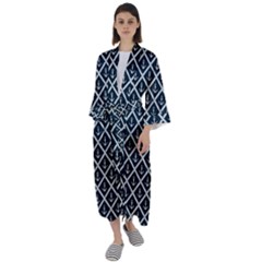 Anchors  Maxi Satin Kimono by Sobalvarro