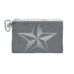Star Grey Canvas Cosmetic Bag (medium)