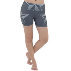 Star Grey Lightweight Velour Yoga Shorts