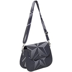 Star Grey Saddle Handbag