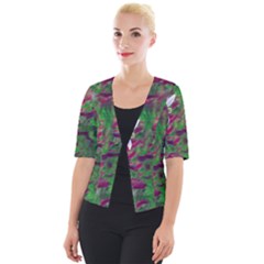 Illustrations Color Cat Flower Abstract Textures Cropped Button Cardigan by Alisyart