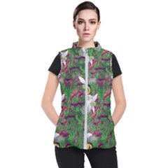 Illustrations Color Cat Flower Abstract Textures Women s Puffer Vest by Alisyart