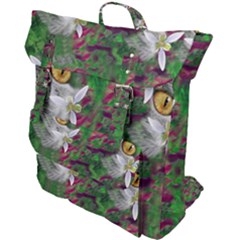 Illustrations Color Cat Flower Abstract Textures Buckle Up Backpack by Alisyart