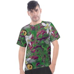 Illustrations Color Cat Flower Abstract Textures Men s Sport Top