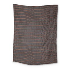 Chestnut Nile Crocodile Skin Medium Tapestry by LoolyElzayat