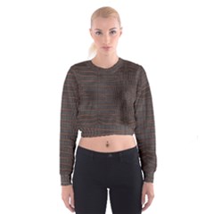 Chestnut Nile Crocodile Skin Cropped Sweatshirt by LoolyElzayat