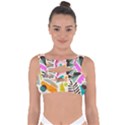 Scandinavian Folk Art Random Fandom Bandaged Up Bikini Top View1