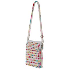 Scandinavian Folk Art Rainbow Road Multi Function Travel Bag