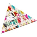 Scandinavian Folk Art Halfsies Wooden Puzzle Triangle View3