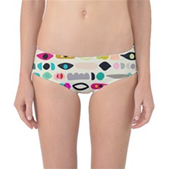 Scandinavian Folk Art Eye Spy Classic Bikini Bottoms by andStretch