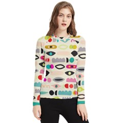 Scandinavian Folk Art Eye Spy Women s Long Sleeve Rash Guard by andStretch