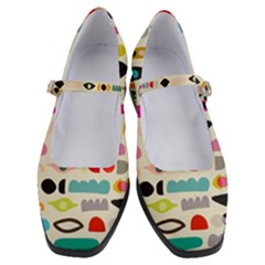 Scandinavian Folk Art Eye Spy Women s Mary Jane Shoes by andStretch