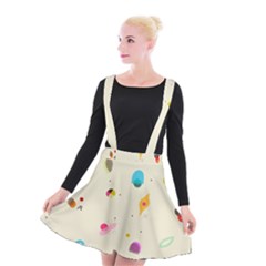 Dots, Spots, And Whatnot Suspender Skater Skirt by andStretch