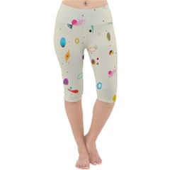 Dots, Spots, And Whatnot Lightweight Velour Cropped Yoga Leggings by andStretch