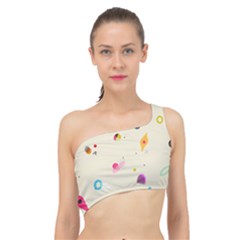 Dots, Spots, And Whatnot Spliced Up Bikini Top  by andStretch