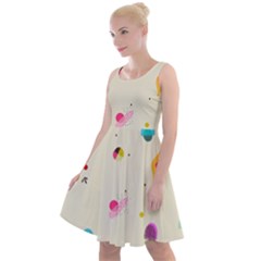 Dots, Spots, And Whatnot Knee Length Skater Dress by andStretch