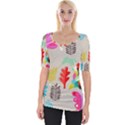 Scandinavian Foliage Fun Wide Neckline Tee View1