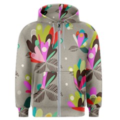 Scandinavian Flower Shower Men s Zipper Hoodie by andStretch