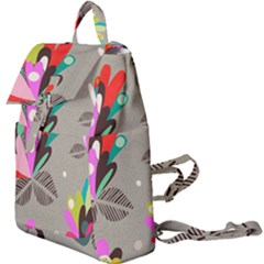 Scandinavian Flower Shower Buckle Everyday Backpack by andStretch